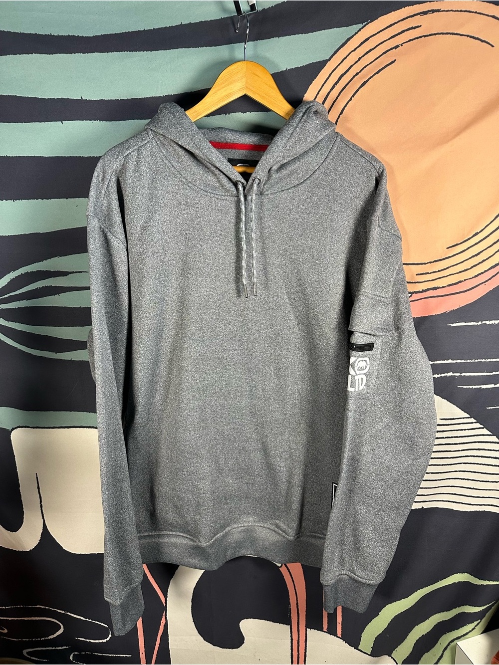 Ecko Unlimited Gray Hooded Sweatshirt